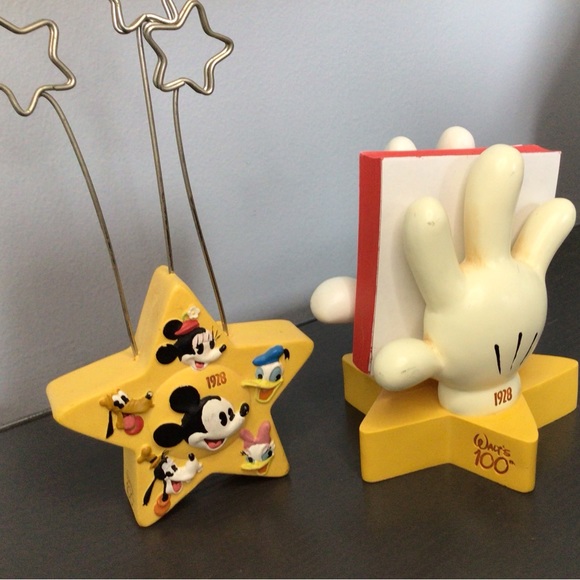 Disney desk set. Note holder and picture holder. Mickey Minnie - Picture 3 of 5